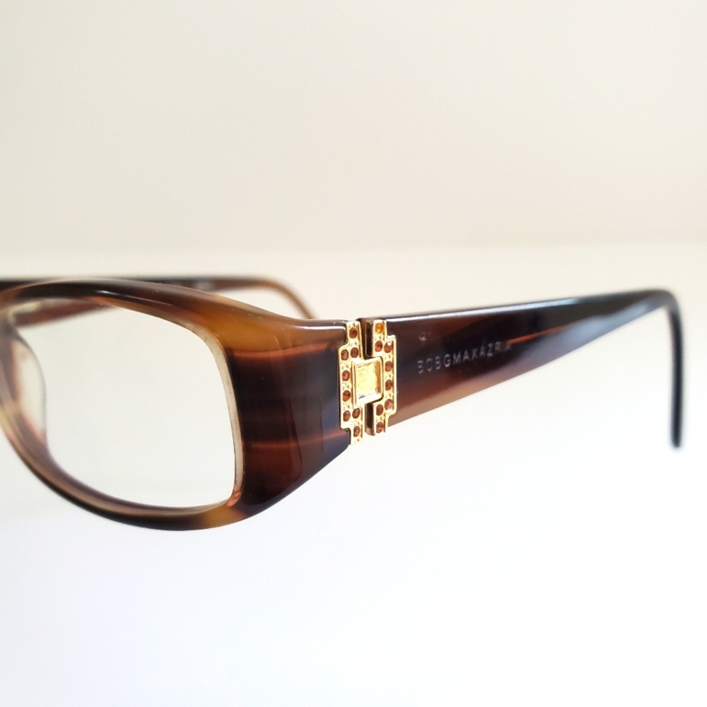 BCBG MAXAZRIA LUCY BRO Gold Brown Tortoise Shell Eyewear Frames 51-16-135 mm